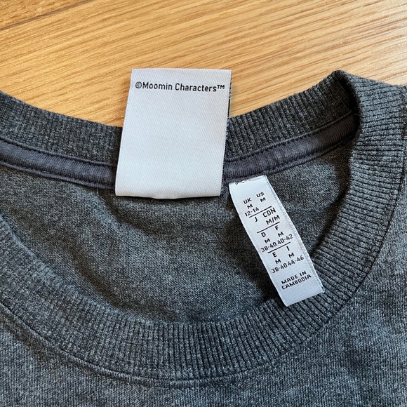 Adidas x Moomin Collection Rare Long Sleeve Top in Grey - Picture 9 of 10